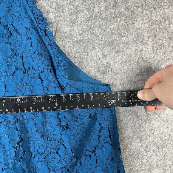 Diane von Furstenberg JEMMIE High Neck Floral Lace Halter Top Size Medium $268 - Picture 3 of 8